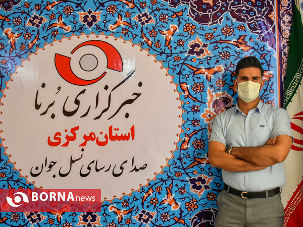 حضور اعضای تیم فوتبال آلومینیوم در دفتر خبرگزاری برنا