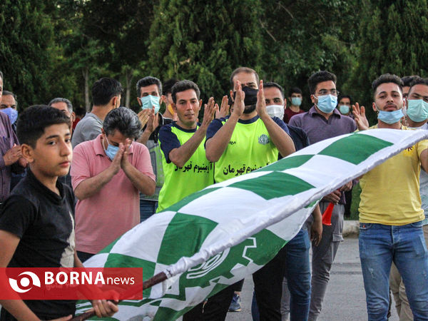 در حاشیه دیدار تیم های فوتبال آلومینیوم - تراکتور سازی