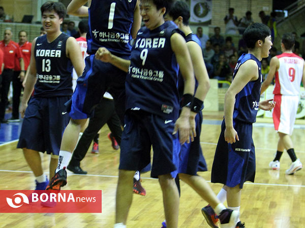 دیدار تیم ملی بسکتبال جوانان ایران - کره جنوبی