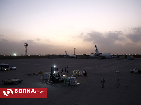 ارسال محموله بشر دوستانه جمعیت هلال احمر به افغانستان