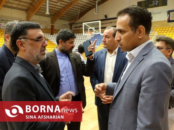 بازدید میدانی معاونین استاندار و مدیران استانی از مجموعه‌های محل برگزاری مسابقات والیبال مردان آسیا در ارومیه