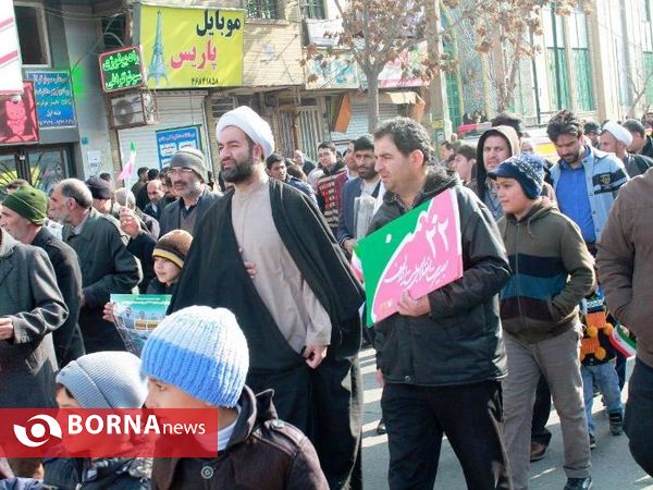 مراسم راهپیمایی 22 بهمن در شهرستان قدس