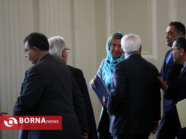 دیدار محمد جواد ظریف و فدریکا موگرینی