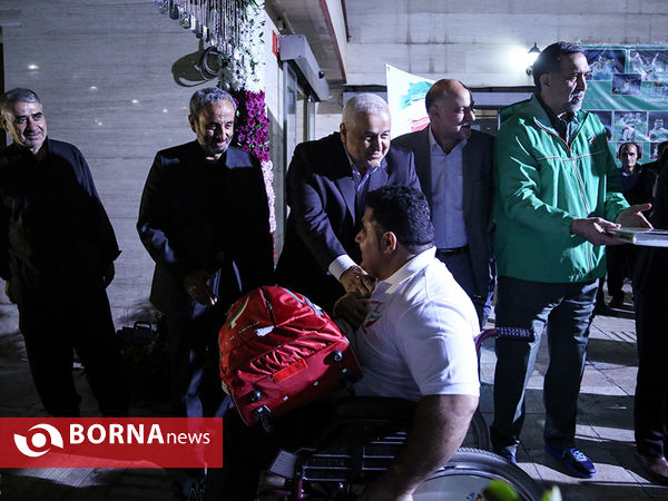 بدرقه ورزشکاران جانبازان و معلولان مسابقات پاراآسیایی