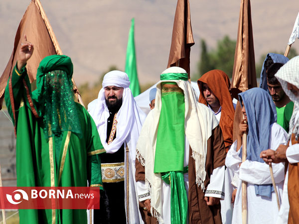 بازسازی واقعه غدیر در شهر زرقان فارس