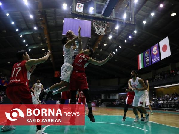 دیدار تیم های بسکتبال ایران - ژاپن
