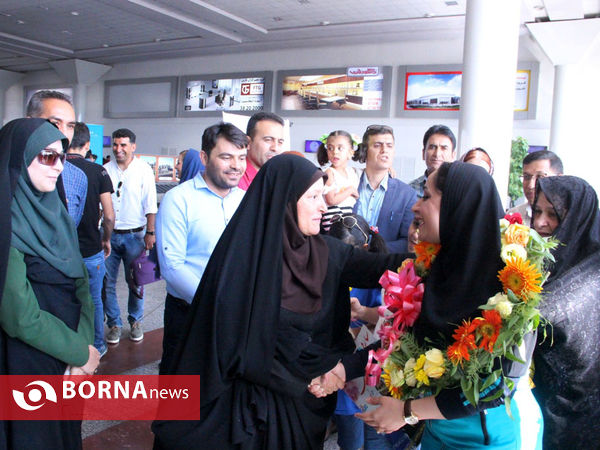 استقبال از ساره جوانمردی  قهرمان تیراندازی