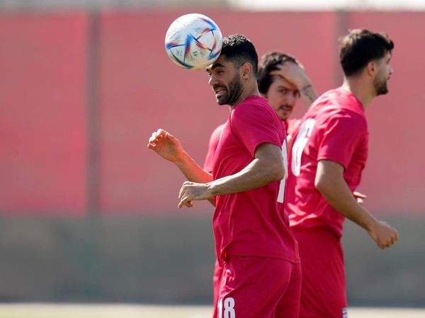 تمرین تیم ملی قبل از دیدار با ولز