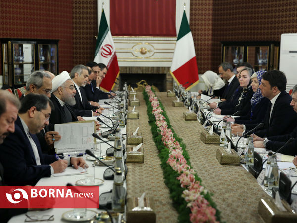 استقبال رسمی از نخست وزیر ایتالیا و مذاکره مقامات عالی رتبه دو کشور