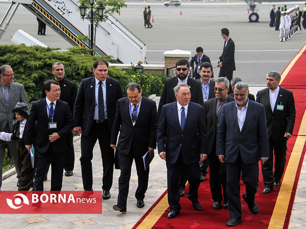 ورود رئیس جمهور قزاقستان به ایران