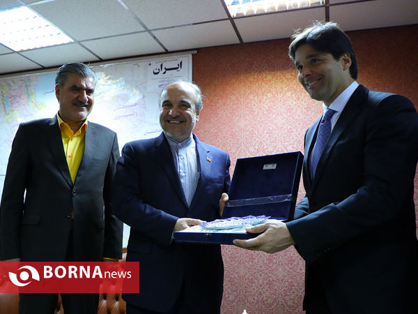 دیدار پارلمانی سفیر برزیل با وزیر ورزش