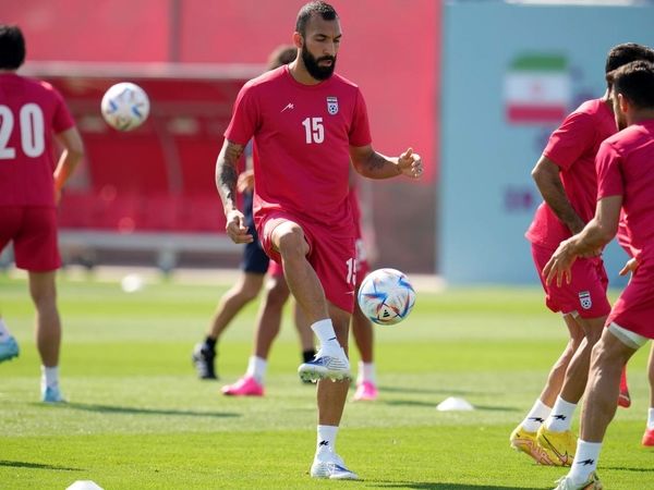 تمرین تیم ملی قبل از دیدار با ولز