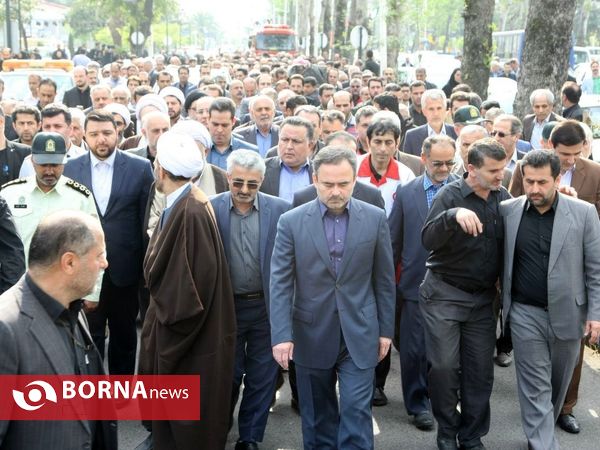 مراسم تشیع پیکر محمدرضا قربانی- معاون سیاسی فرمانداری شهرستان لاهیجان
