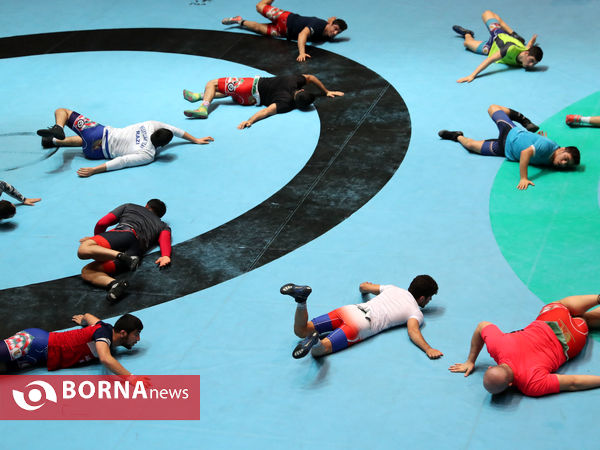 تمرین تیم ملی کشتی آزاد