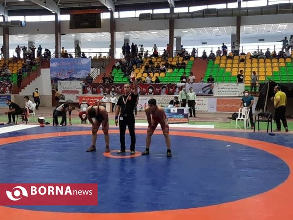 برگزاری مسابقات کشتی آزاد نونهالان کشور در الیگودرز