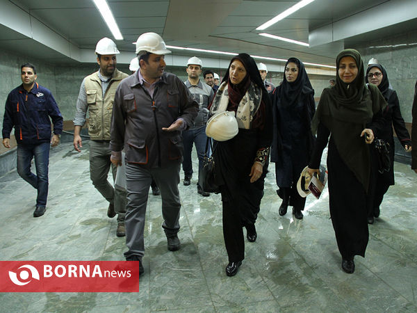 بازدید اعضای شورای شهر از خط ۶ مترو تهران