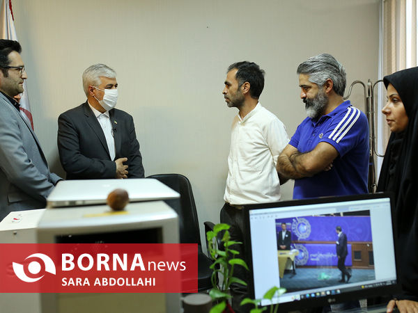 حضور حمید سجادی وزیر ورزش در خبرگزاری برنا