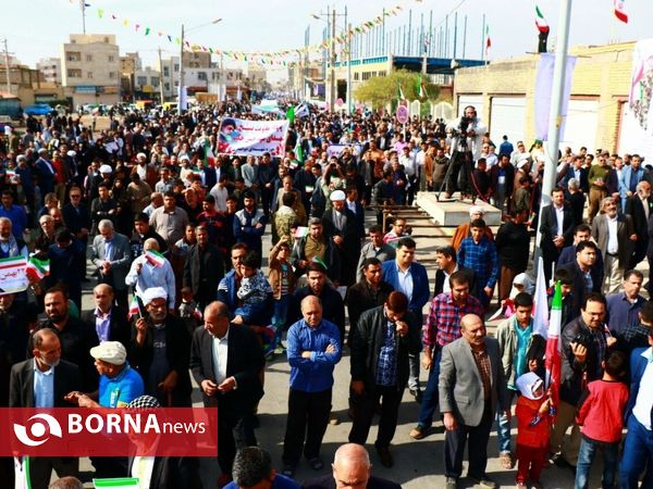 راهپیمایی 22 بهمن در منطقه آزاد اروند-آبادان