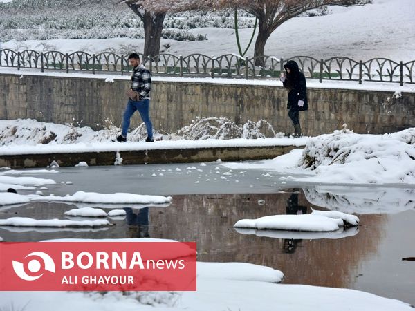 اولین برف زمستانی در ارومیه