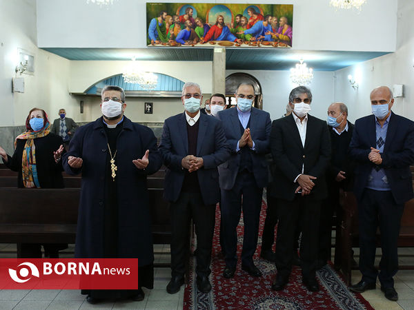 دیدار سخنگوی دولت با خیرین ارامنه در کلیسای ارامنه وارطان مقدس