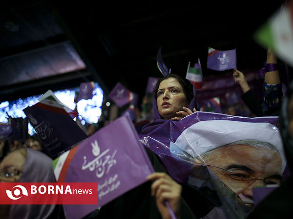 سخنرانی دکتر روحانی در جمع هوادارانش