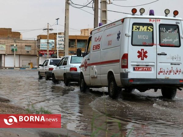 آبادان ۲۴ ساعت پس از بارندگی