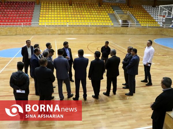 بازدید میدانی معاونین استاندار و مدیران استانی از مجموعه‌های محل برگزاری مسابقات والیبال مردان آسیا در ارومیه