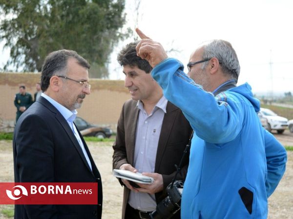 روسای فدراسیون‌ها ورزشی در نقاط صفر مرزی قصرشیرین