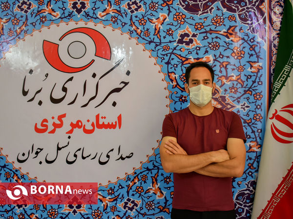 حضور اعضای تیم فوتبال آلومینیوم در دفتر خبرگزاری برنا