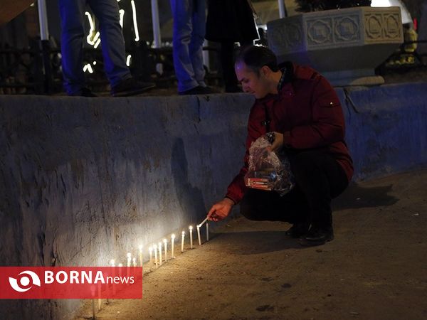 ادای احترام هنرمندان به جان باختگان حادثه ساختمان پلاسکو