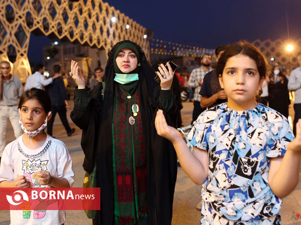 جشن شب عید غدیر در میدان امام حسین علیه السلام