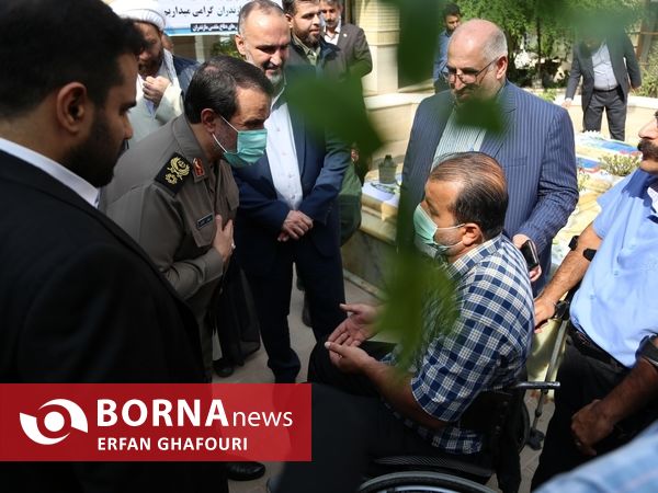 عطرافشانی یادمان شهدای گمنام ساری در هفته پارالمپیک