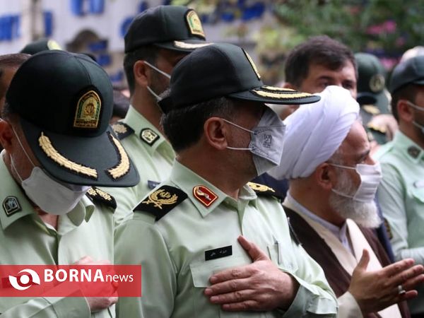 تشییع پیکر پاک دو شهید نیروی انتظامی در گیلان- لنگرود