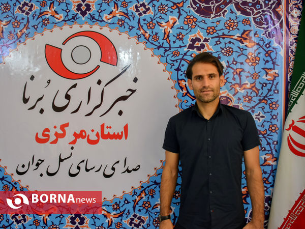 حضور اعضای تیم فوتبال آلومینیوم در دفتر خبرگزاری برنا