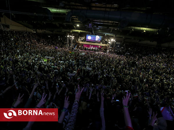 سخنرانی دکتر روحانی در جمع هوادارانش