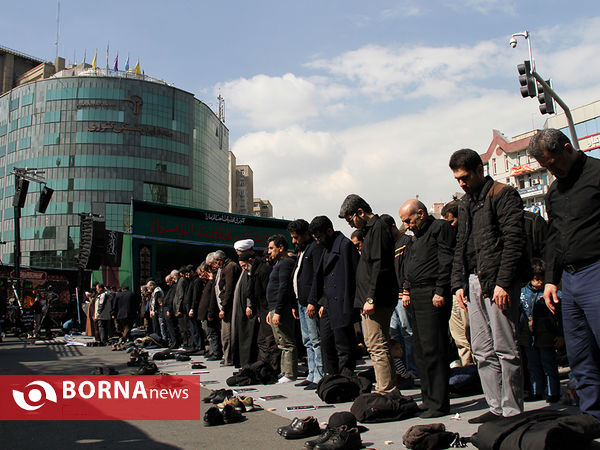 تجمع عزاداران فاطمی در میدان فاطمی تهران