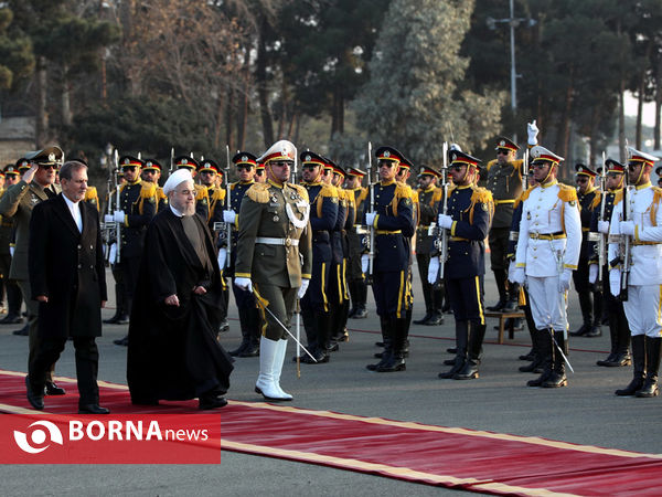 رییس جمهوری در فرودگاه مهرآباد وپیش از ترک تهران به مقصد ایروان