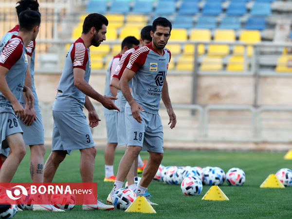 تمرین تیم فوتبال پرسپولیس تهران