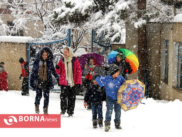 بارش برف در تهران