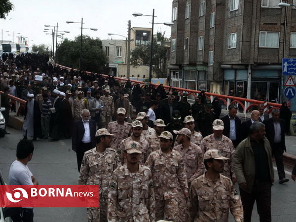 تشییع پیکر جانباختگان منا در اردبیل