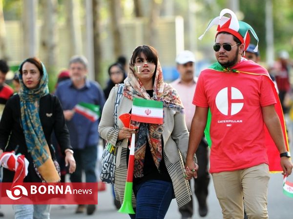 حاشیه های استادیوم آزادی پیش ازبازی ایران و پرتغال