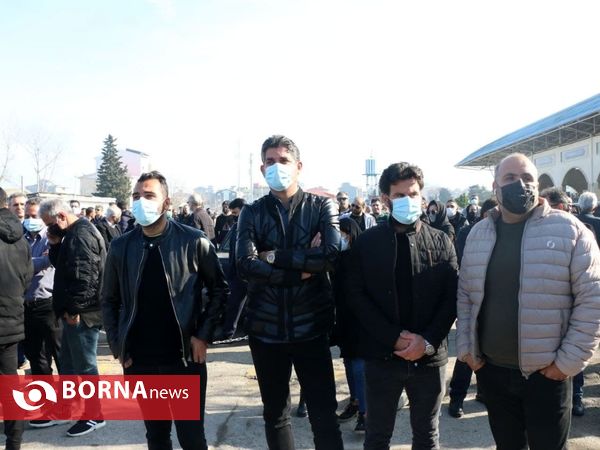 مراسم تشییع پیکر، علیرضا حسنی مقدم، مربی تیم نونهالان ملوان بندرانزلی