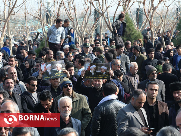 در حاشیه تدفین آیت الله هاشمی رفسنجانی - حرم مطهر امام خمینی(ره)