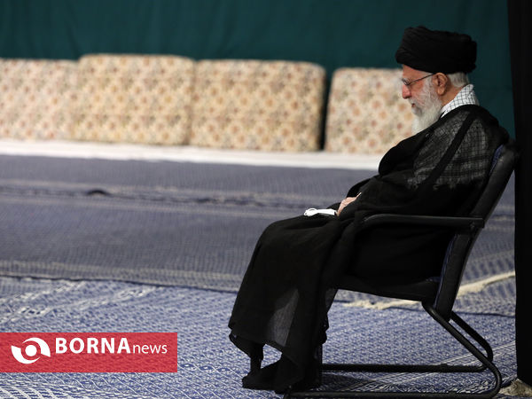 مراسم عزاداری شب هشتم محرم با حضور رهبر انقلاب
