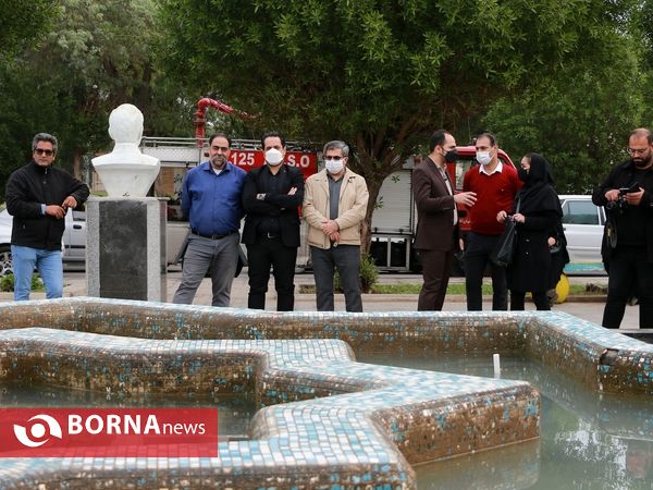 رونمایی از سردیس سردار سلیمانی در آبادان
