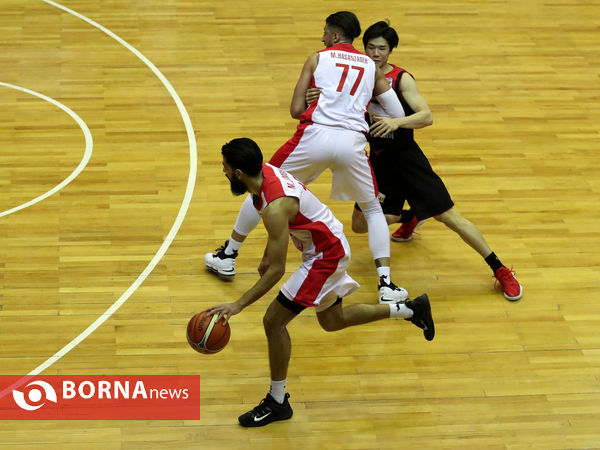 دیدار تیم های بسکتبال ایران - ژاپن