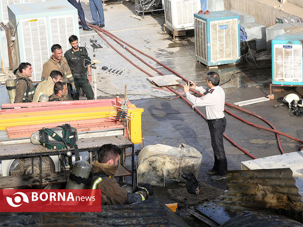 آتش سوزی مجتمع تجاری مهستان