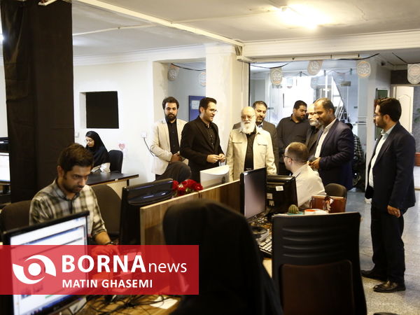 حضور مهدی چمران در خبرگزاری برنا