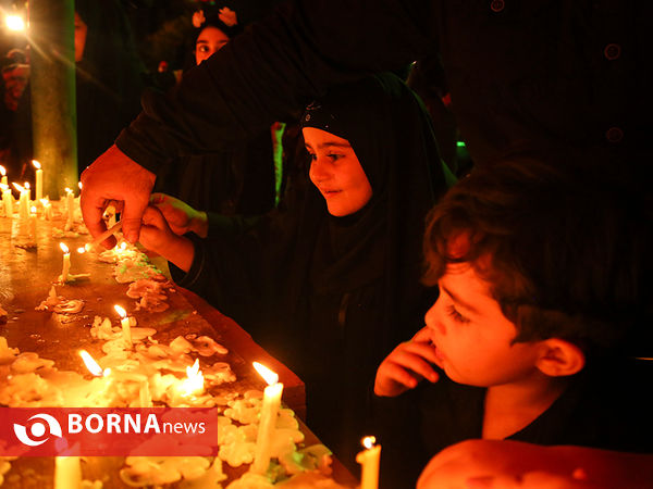 مراسم شام غریبان امام حسین "ع" در محله "چهار راه آبسردار" تهران
