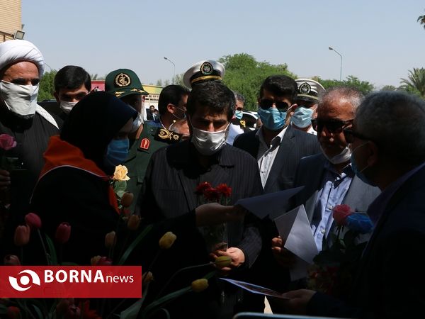 آیین گرامیداشت شهدای آموزش و پرورش آبادان